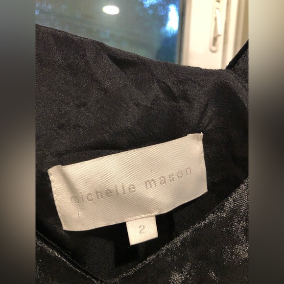 Michelle Mason Asymmetrical Cami in Black - Picture 5 of 10